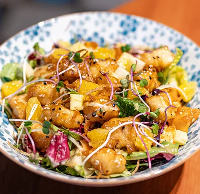 Crispy Miso Fish Salad